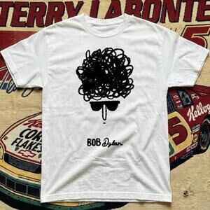 Bob Dylan T Shirt Minimalist Scribble Graphic Tee